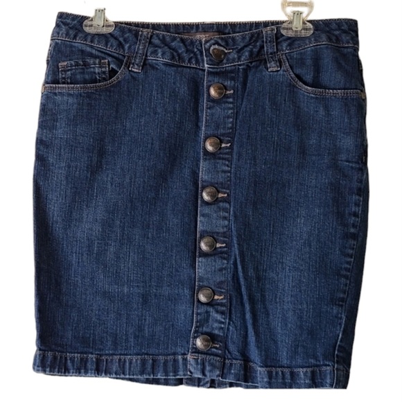 Esprit button down denim skirt 27 - Picture 1 of 6
